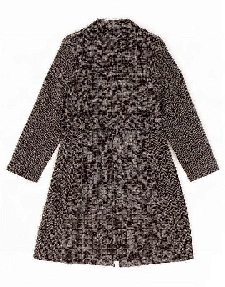 Marks & Spencer Abrigo autógrafo para mujer UK 8 Small Lana en espiga gris