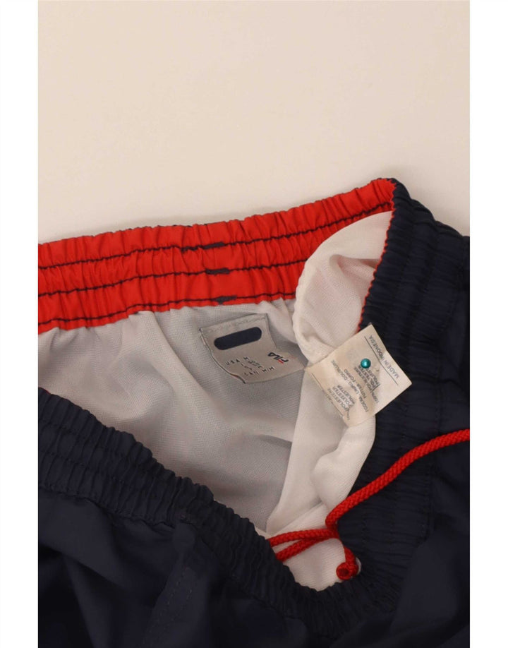 Pantaloncini sportivi grafici da uomo Fila poliestere medio blu navy