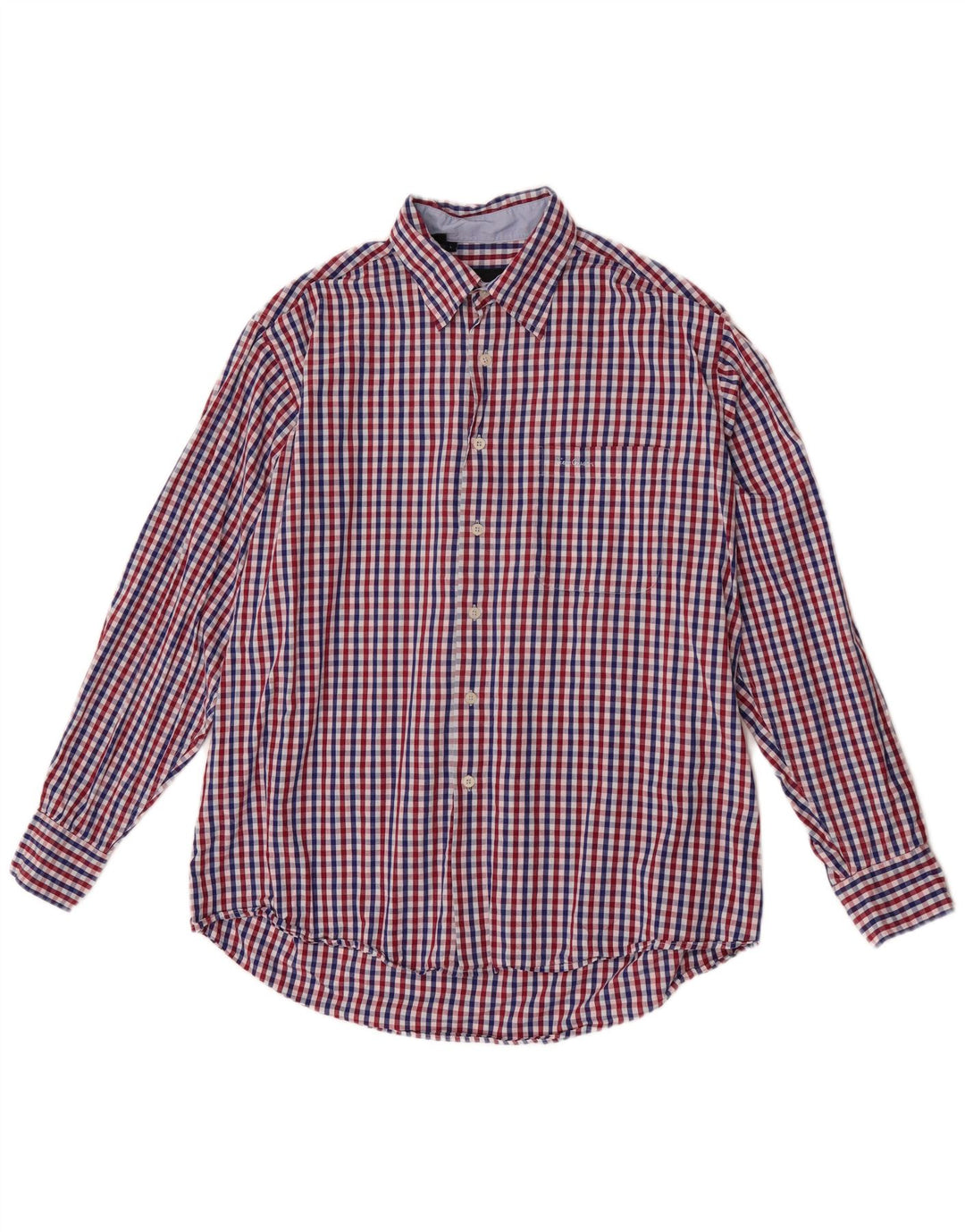 Pierre Cardin Herreskjorte Stor rød Gingham Bomuld