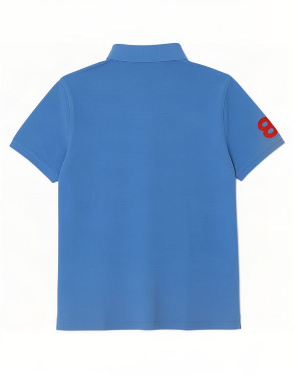 Tommy Hilfiger Mens Graphic Custom Fit Polo Shirt XL Blue Cotton