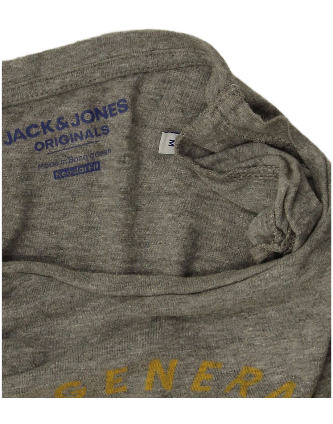 Jack & Jones Herren-T-Shirt mit regulärer Passform, mittelgrau meliert