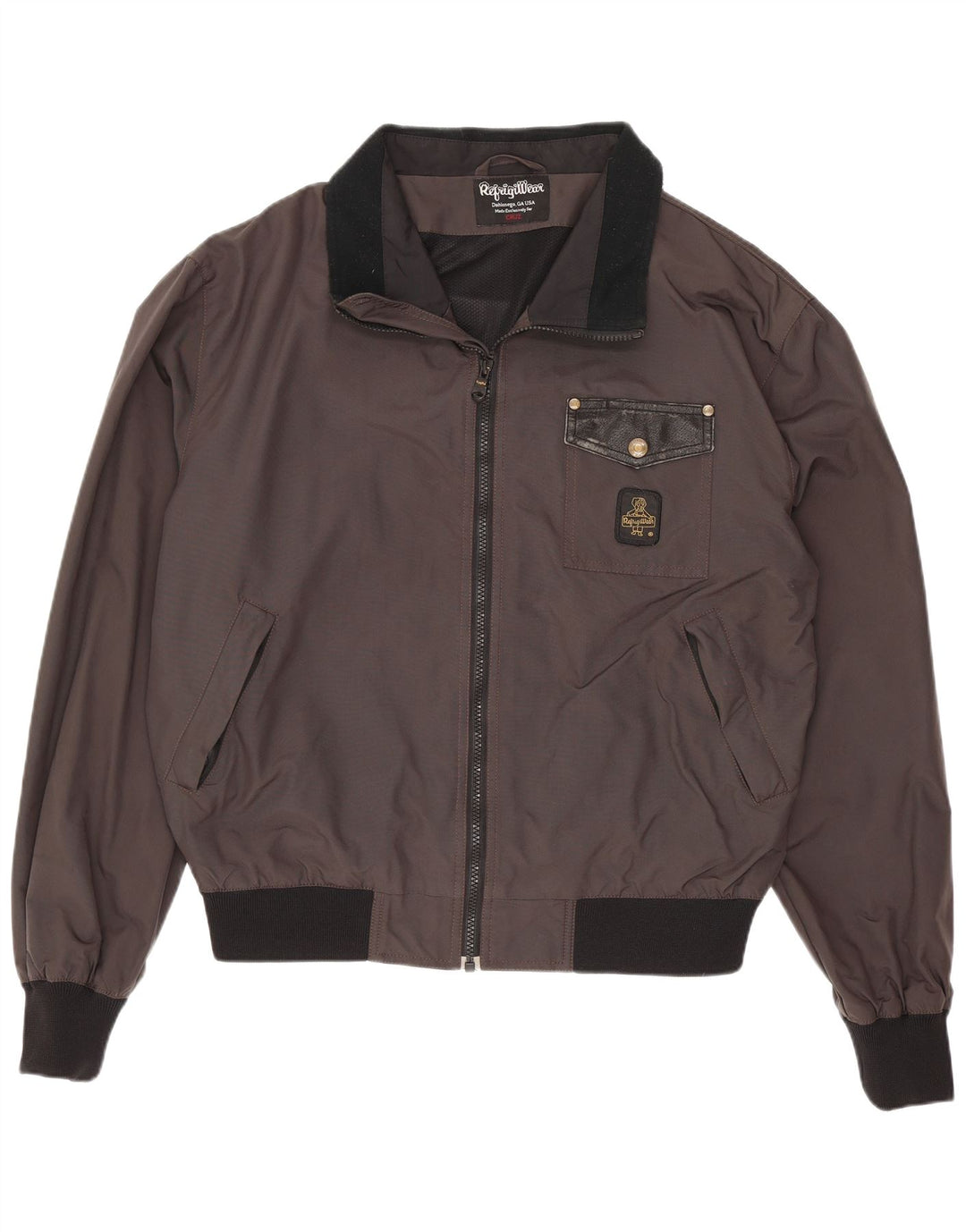 Refrigiwear Mens Bomber Jacket UK 40 Large Grey Colourblock Polyamide