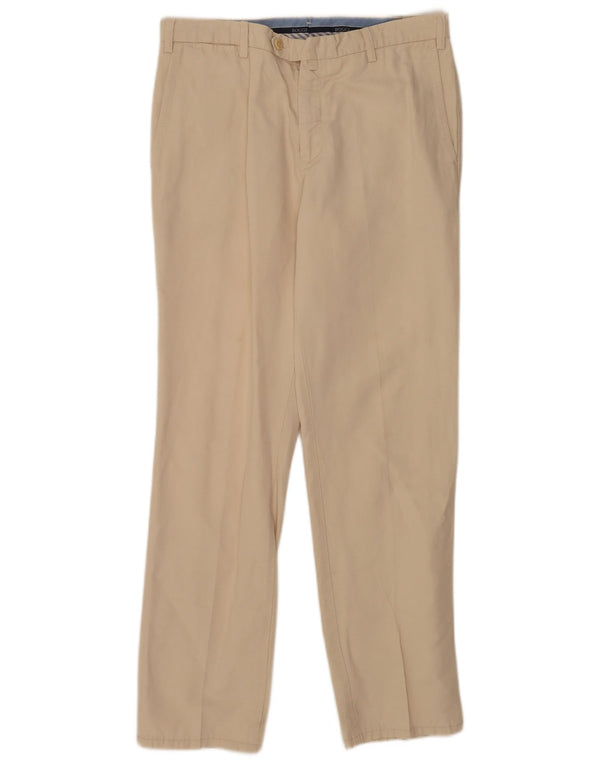 Boggi Mens Milano Slim Chino Pantalones IT 50 Grande W32 L32 Algodón Beige