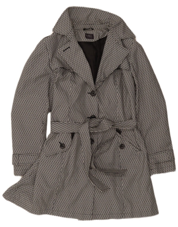 Trench da donna Marks & Spencer UK 18 XL Poliestere geometrico nero