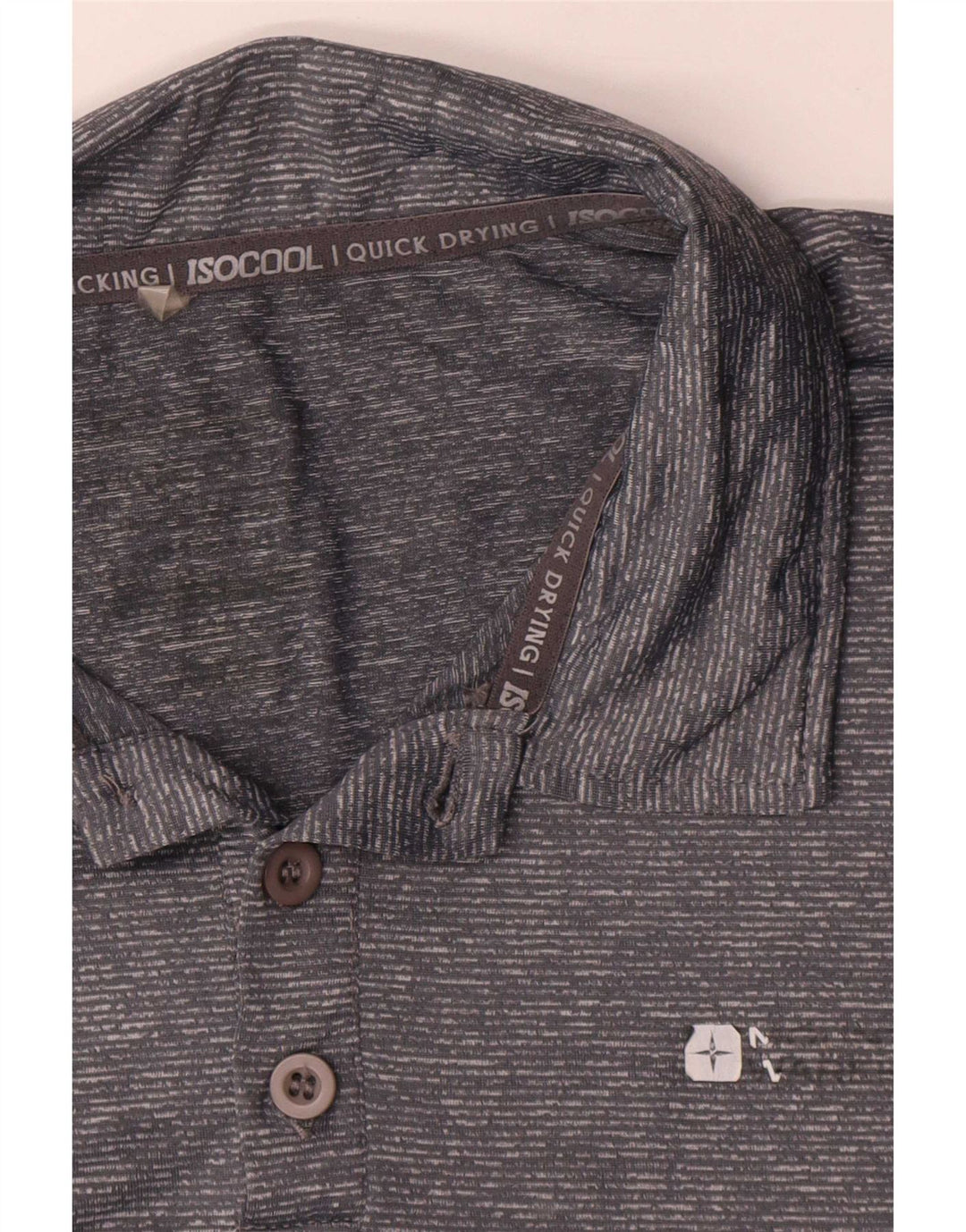 Mountain Warehouse Herre poloshirt XL Grå Flecked Nylon