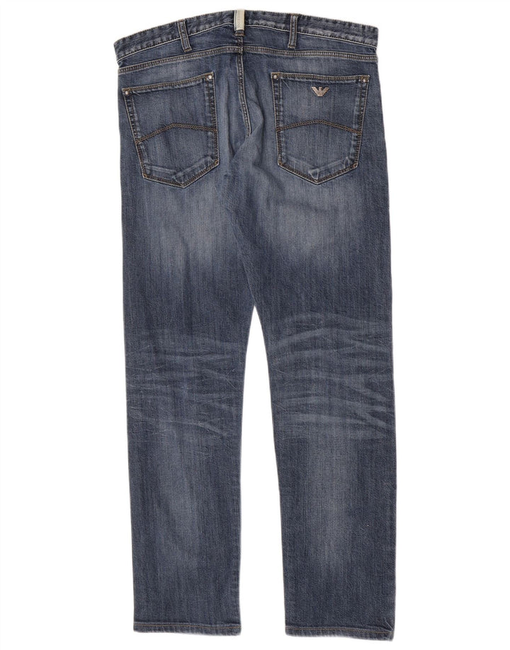 Jeans slim da donna Armani W33 L31 cotone blu