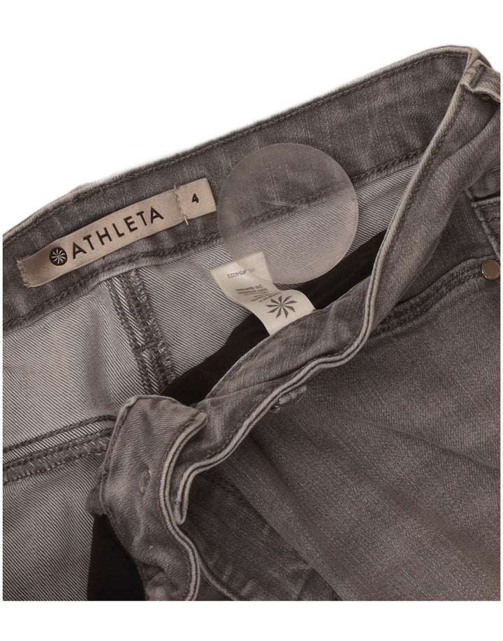 ATHLETA Dame Slim Jeans US 4 Small W30 L29 Grå Bomuld
