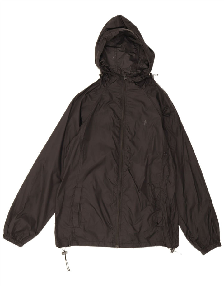 French Connection Mens Hooded Rain Jacket UK 36 Small Black