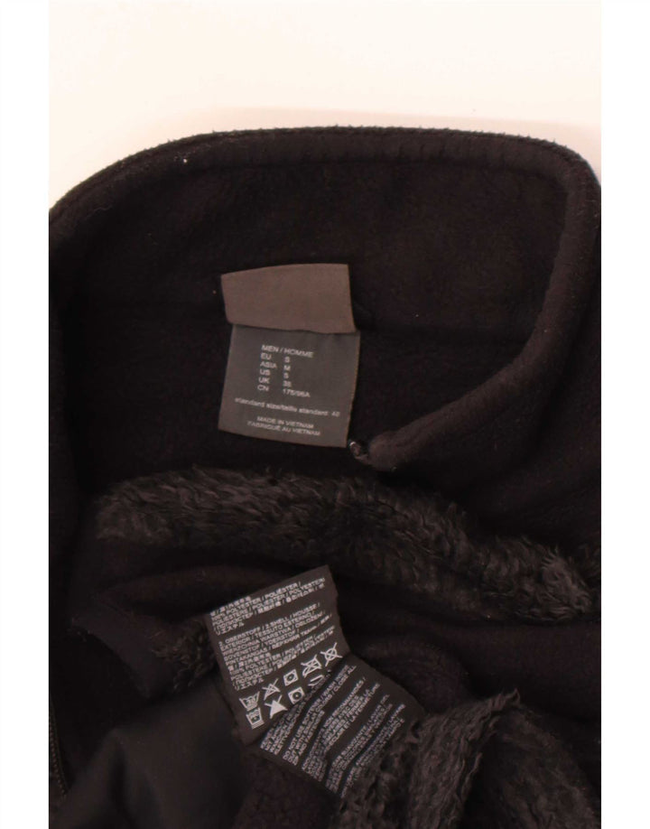Jaqueta de lã masculina Jack Wolfskin Reino Unido 38 poliéster preto pequeno