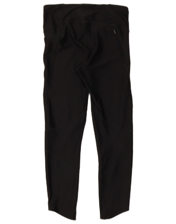Under Armour Womens Heat Gear Leggings UK 12 Medium Black Polyester