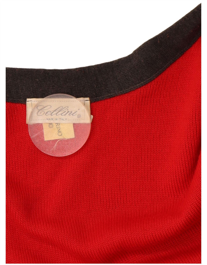 CELLINI Damen Poncho-Cardigan-Pullover, Einheitsgröße, Grau, Farbblock