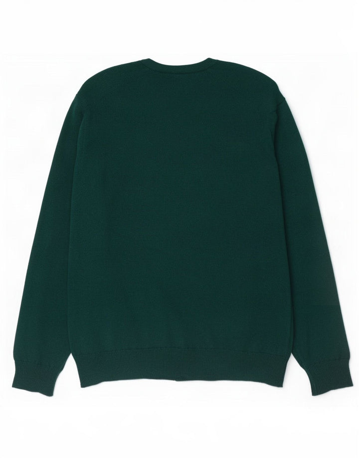 Lyle & Scott Herre V-hals sweater 2XL Grøn uld