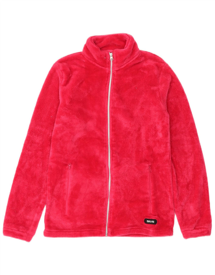 Brugi Girls Fleece Jacket 14-15 Years Burgundy Polyester