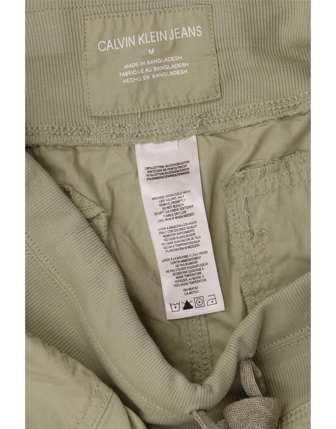 Calvin Klein Womens Chino Shorts Medium W30 Khaki Cotton