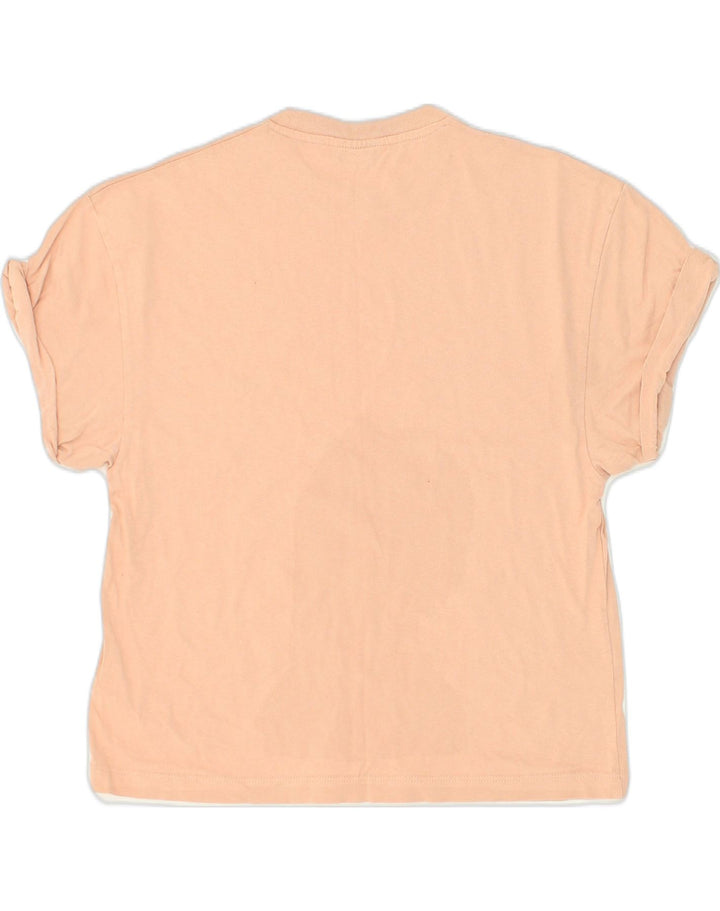 TOPSHOP Womens T-Shirt Top UK 4 XS Beige Cotton | Vintage Topshop | Thrift | Second-Hand Topshop | Used Clothing | Messina Hembry 