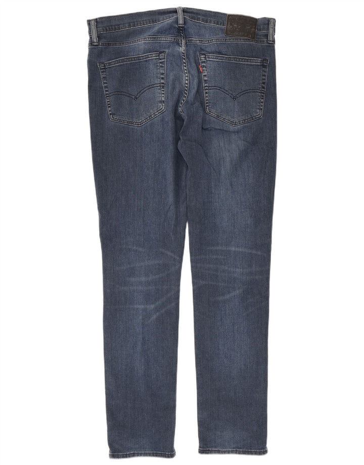 Levi's Mens 511 Slim Jeans W36 L32 Navy Blue Cotton