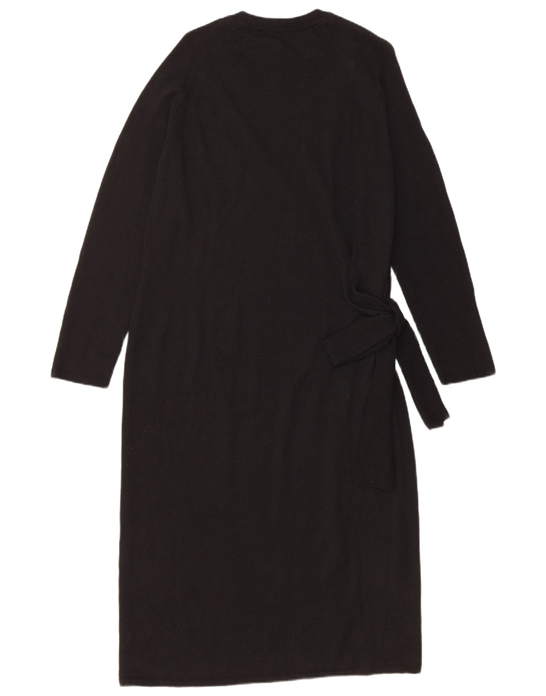 Marks & Spencer Womens Jumper Dress UK 12 Medium  Black Merino Wool