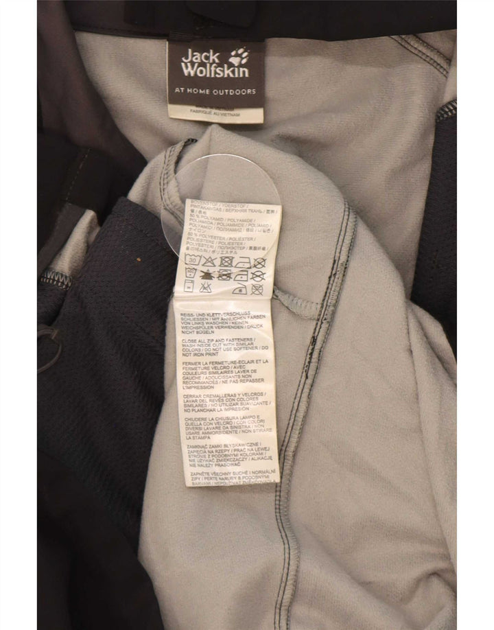 Jack Wolfskin Chaqueta cortavientos para hombre UK 36/38 Medium Negro Poliamida