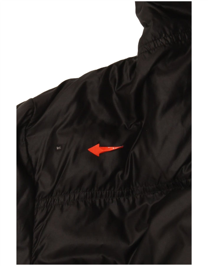 Henry Cottons Womens Hooded Padded Coat IT 48 XL Black Polyamide