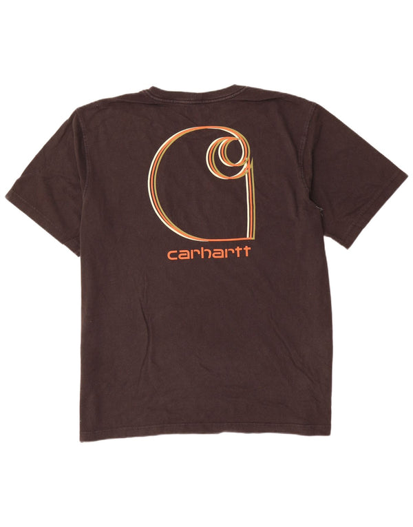 T-shirt grafica da uomo con vestibilità rilassata Carhartt Top XL in cotone nero