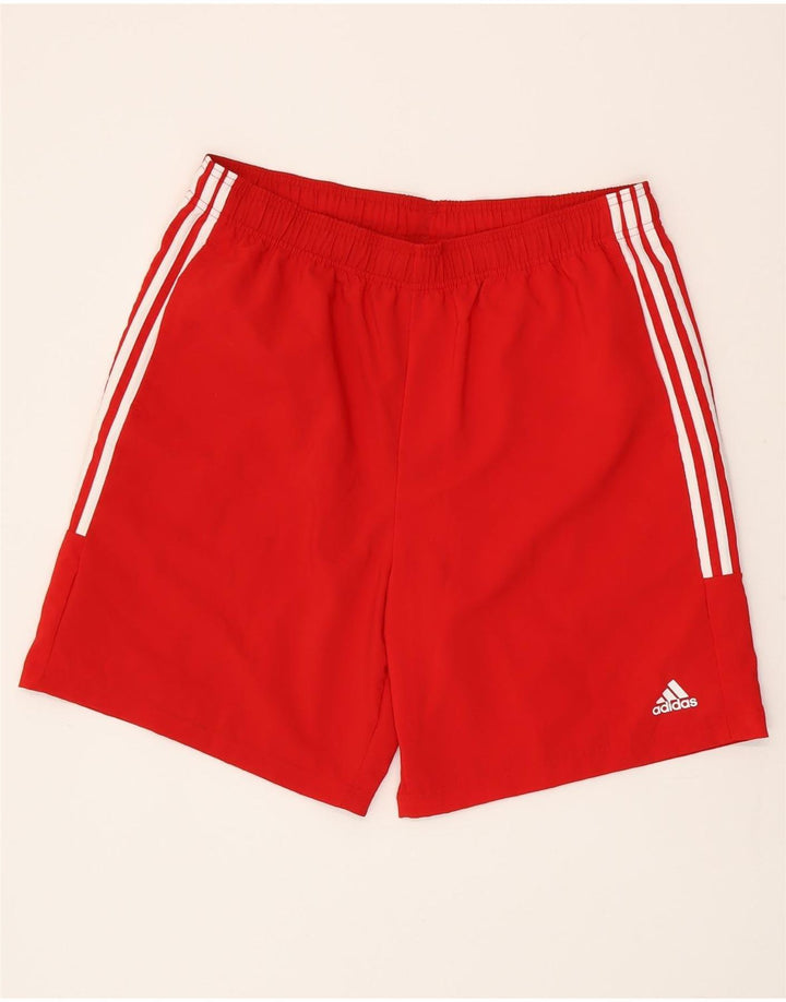 Adidas Short de sport pour homme XL Rouge Polyester
