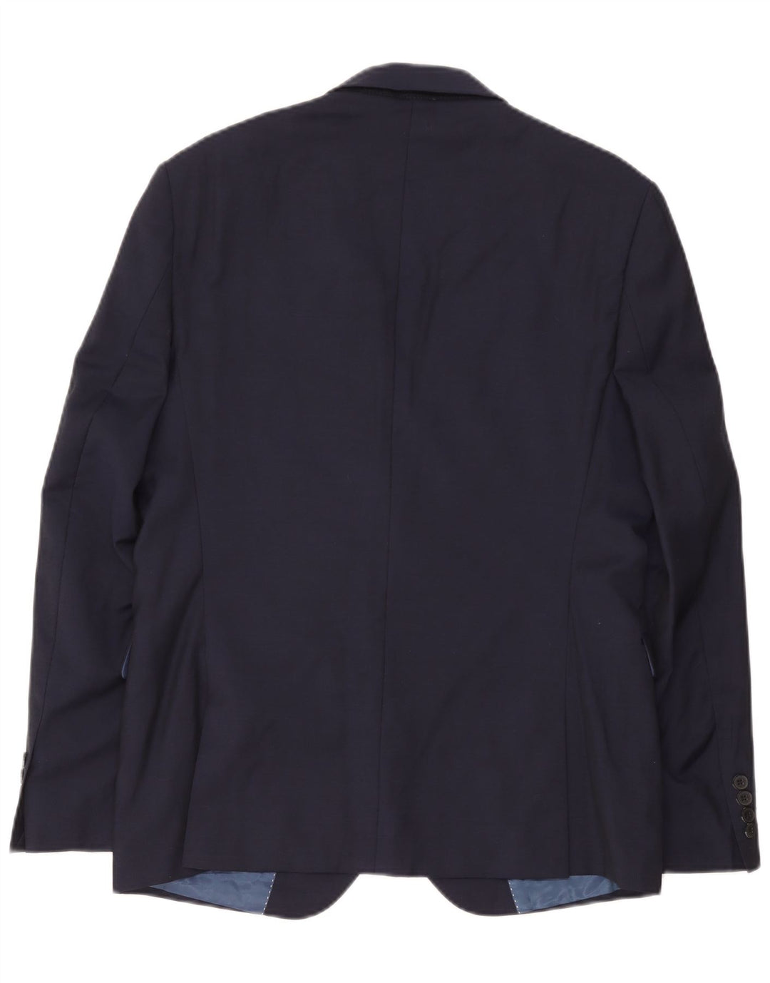 Dkny Mens 2 Button Blazer Jacket IT 52 XL Navy Blue Wool