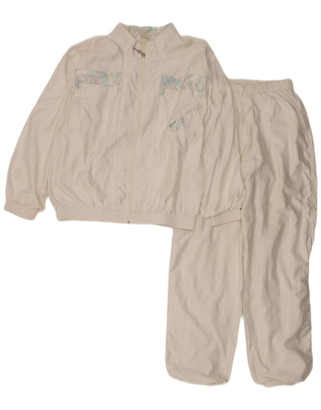 Ellesse Womens Full Tracksuit UK 18 XL  White Floral