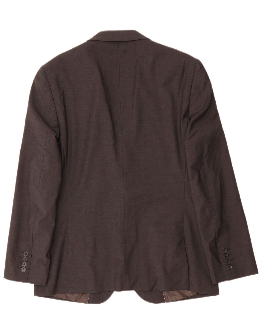 Dkny Herren Slim Fit 2-Knopf-Blazerjacke UK 40 Große braune Wolle