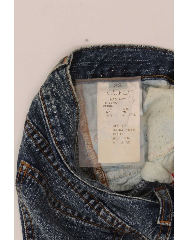 Guess Womens Flared Jeans W26 L32 Blue Cotton