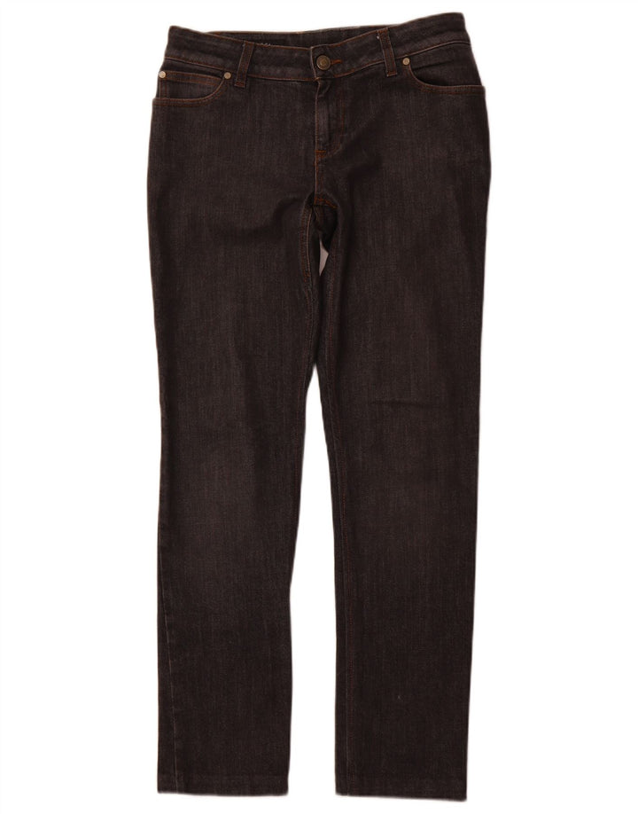 Jeans dritti da donna GUCCI IT 44 medio W30 L30 cotone grigio