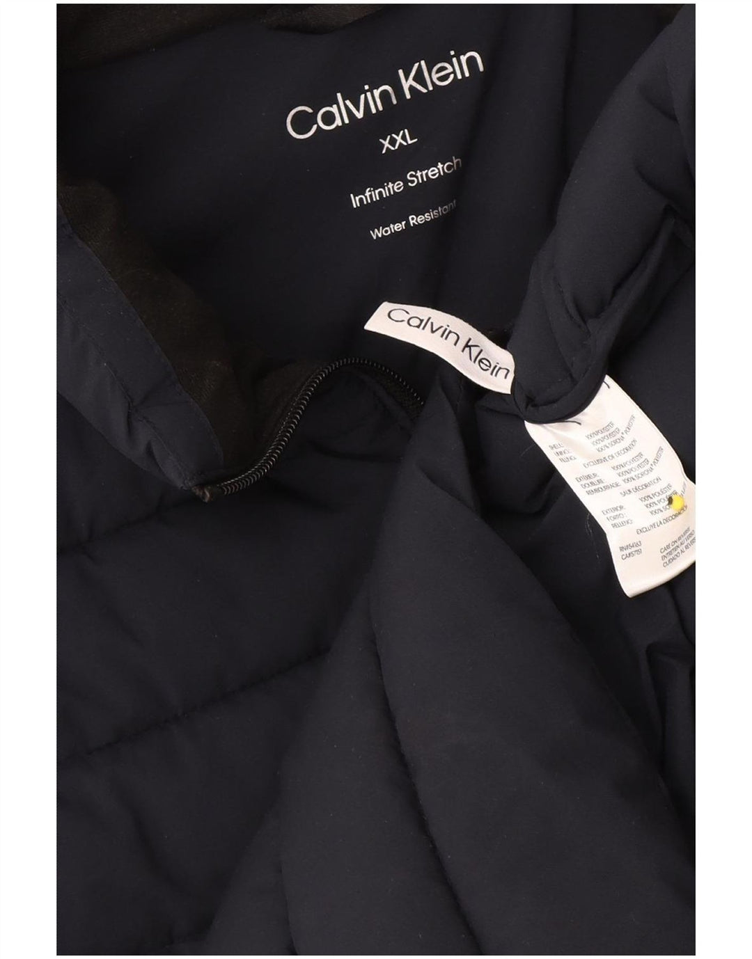 Calvin Klein Mens Padded Gilet UK 44 2XL Navy Blue Polyester