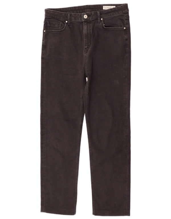 Marks & Spencer Jeans rectos The Sienna para mujer UK 14 Large W32 L27 Negro