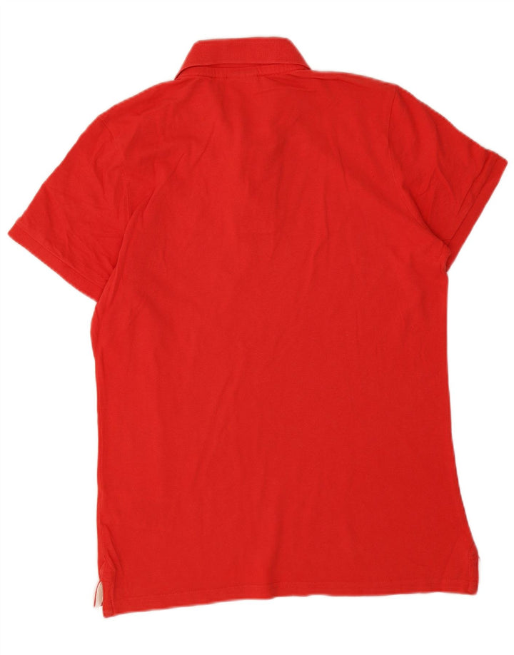 Diadora Herren-Poloshirt aus mittelroter Baumwolle
