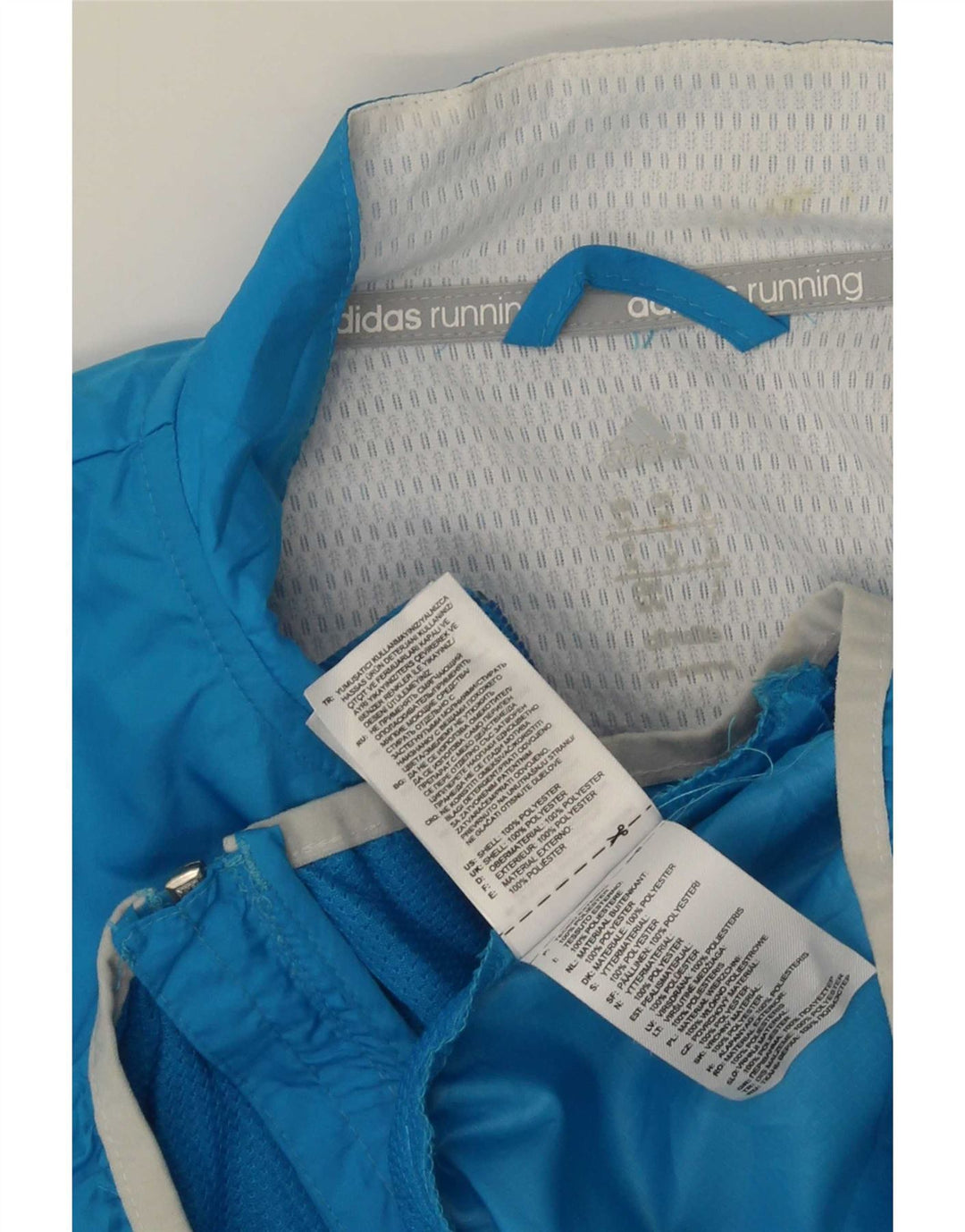 Adidas Mens Tracksuit Top Jacket Medium Blue Polyester