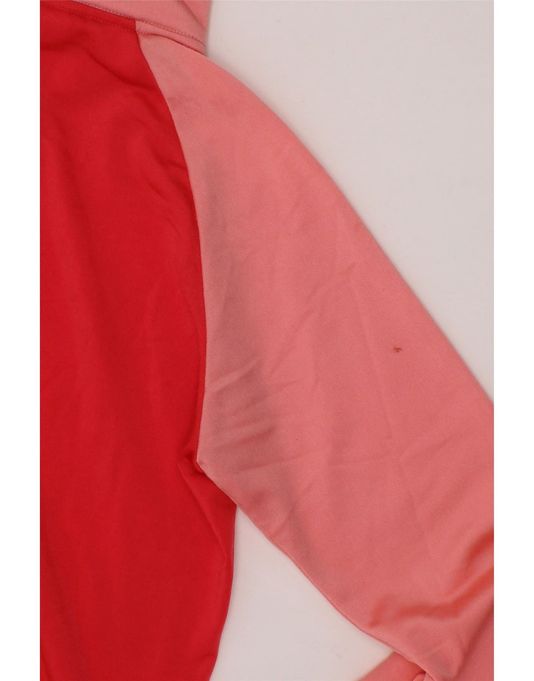 ADIDAS Girls Tracksuit Top Jacket 9-10 Years Red Colourblock Polyester Vintage Adidas and Second-Hand Adidas from Messina Hembry 