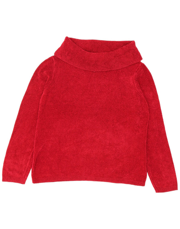 Marks & Spencer ženski pulover s rol izrezom UK 18 XL crvena viskoza