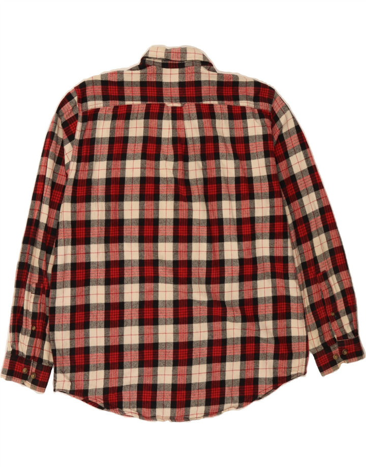 EDDIE BAUER Mens Seattle Flannel Shirt Large Red Check Cotton Vintage Eddie Bauer and Second-Hand Eddie Bauer from Messina Hembry 