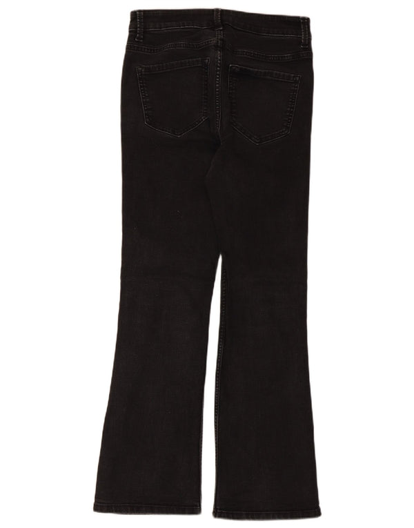 Calça jeans feminina Marks & Spencer The Eva Bootcut Reino Unido 10 pequena W28 L27 preta