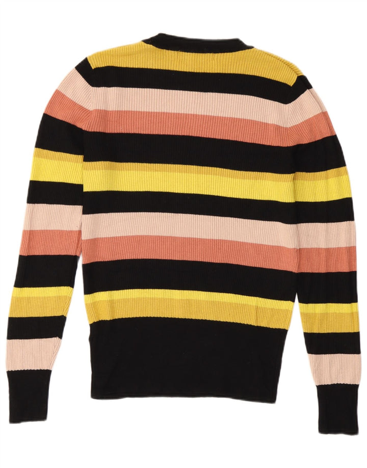 Marks & Spencer Damen-Pullover mit Rundhalsausschnitt, Gr. 12, mittelmehrfarbig