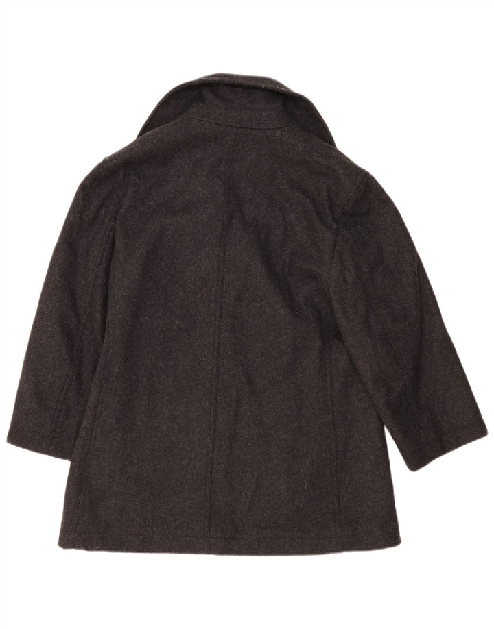 Calvin Klein Jeans Manteau à double boutonnage pour femme UK 18 XL Gris Laine