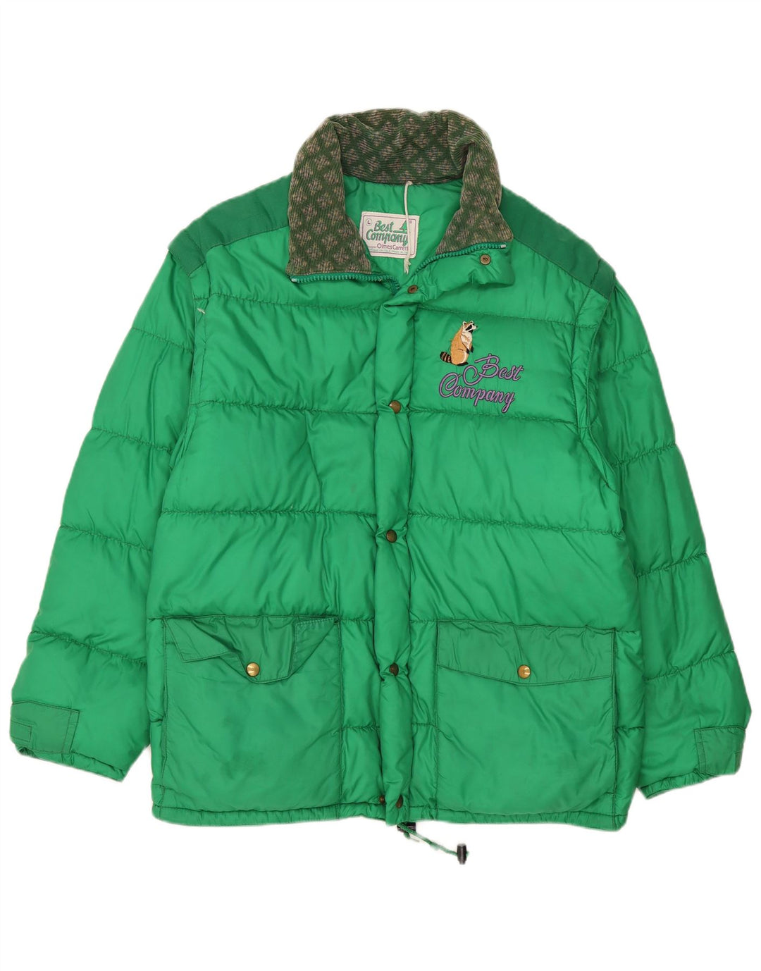 Best Company Mens Padded Jacket UK 40 Large Green