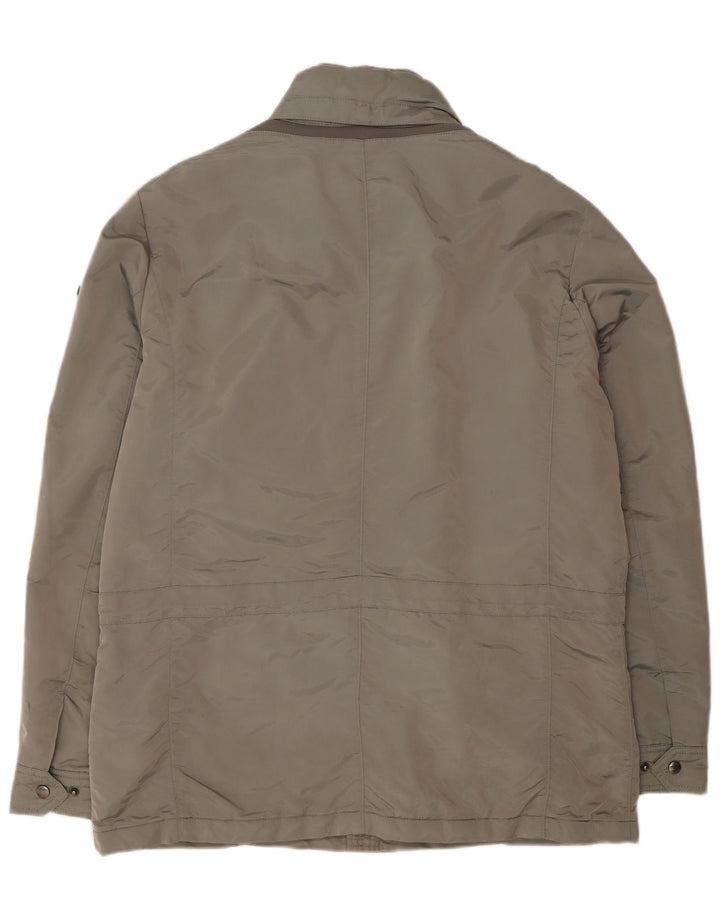 Geox Mens Respira Utility Jacket UK 46 3XL Grey Polyamide