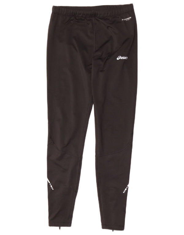 Asics Boys Tracksuit Trousers 13-14 Years Medium Black Polyester