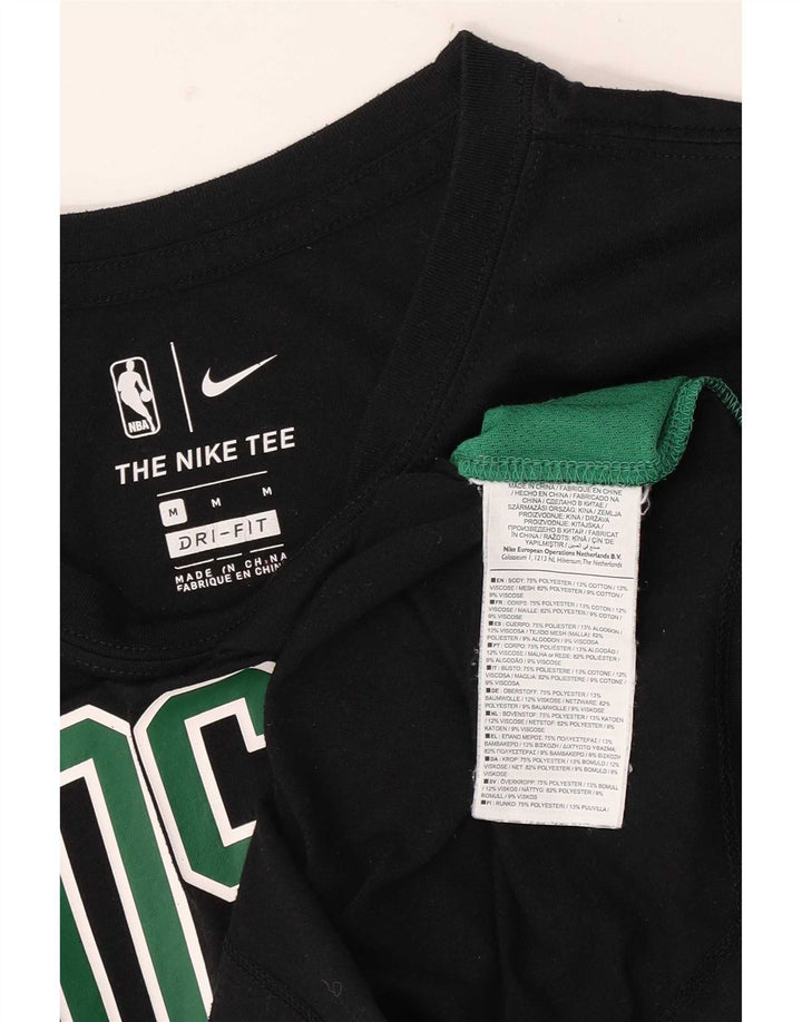 Nike Herren Boston Celtics Grafik-T-Shirt aus mittelschwarzem Polyester