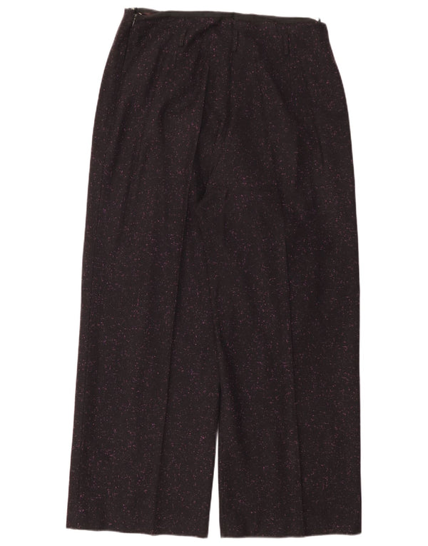 Jaeger Damen-Anzughose mit hoher Taille, UK 16, Größe L, W36, L29, Schwarz gefleckt