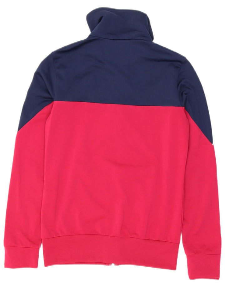 Puma Womens Tracksuit Top Jacket UK 8 Small Pink Colourblock Polyester