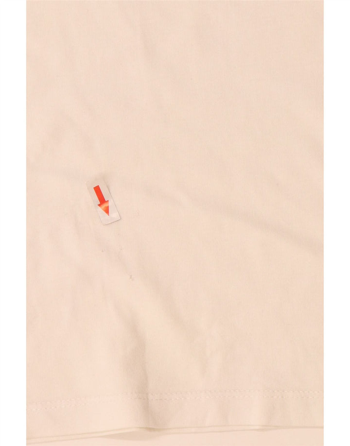 Timberland Mens Graphic T-Shirt Top Large White Cotton