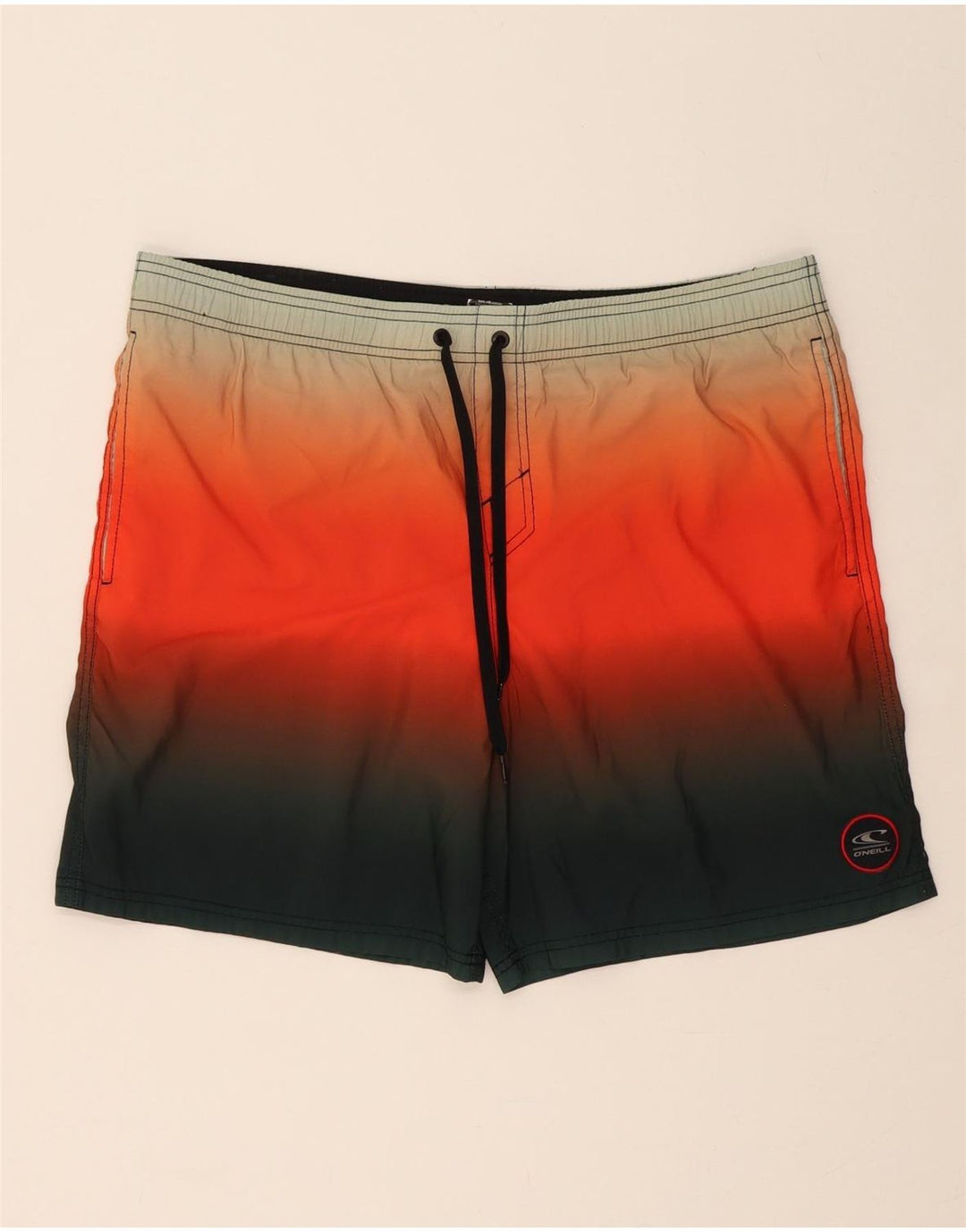 O'NEILL Mens Sport Shorts Medium  Orange Tie Dye Polyester Vintage O'Neill and Second-Hand O'Neill from Messina Hembry 