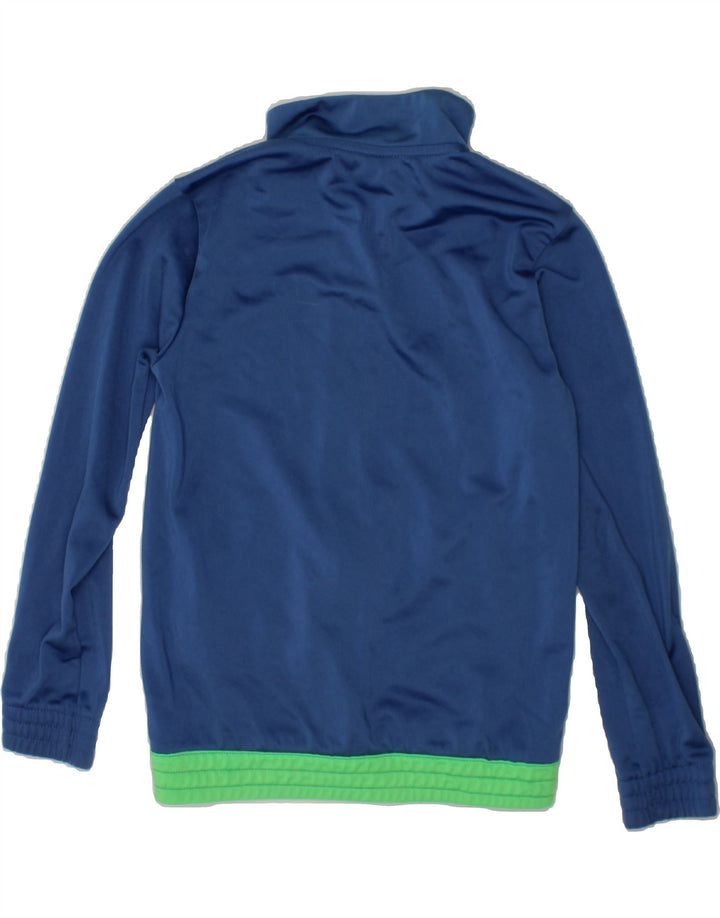 ADIDAS Boys Graphic Tracksuit Top Jacket 7-8 Years Navy Blue Polyester Vintage Adidas and Second-Hand Adidas from Messina Hembry 