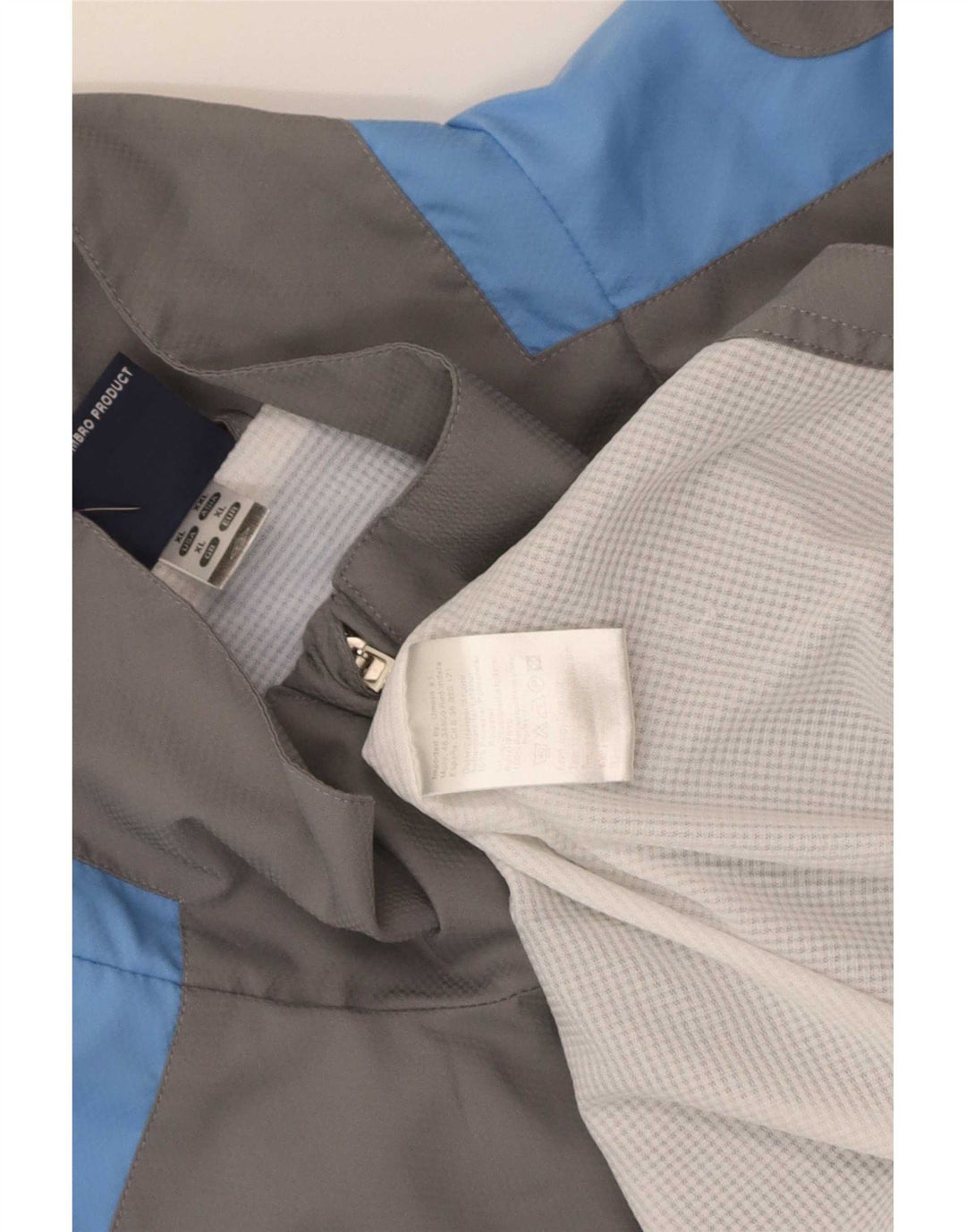 Umbro Mens Rain Jacket UK 42 XL Grey Colourblock Polyester